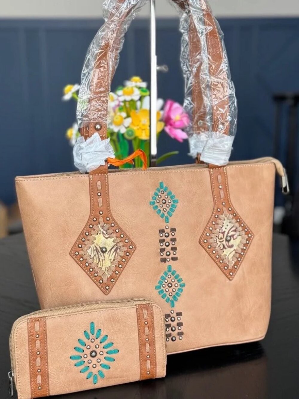 American Bling by Montana West Handbag and Wallet Set NWT